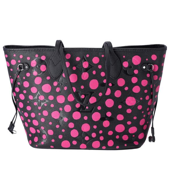 Louis Vuitton x Yayoi Kusama Infinity Dots Neverfull MM Black Empreinte Pink - Picture 3 of 8